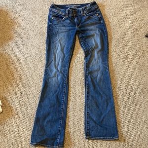 american eagle low rise dark wash jeans
